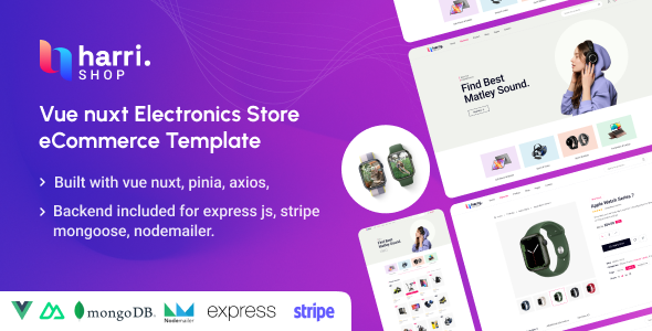 Harri – Electronics eCommerce Vue Nuxt 3 Template Harri – Electronics eCommerce Vue Nuxt 3 Template