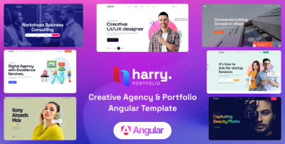 Harry - Creative Agency & Portfolio Angular 18 Template