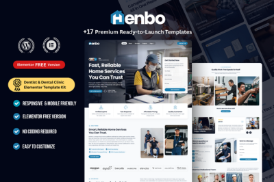 Henbo - Local Services WordPress Elementor Template Kit