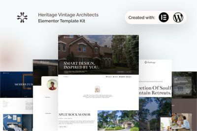 Heritage - Vintage Architects Elementor Pro Template Kit