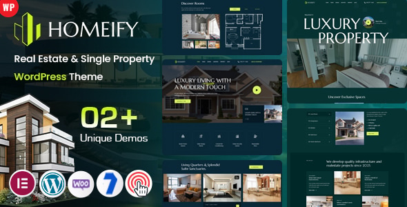 Homeify - Real Estate & Single Property WordPress Theme Homeify - Real Estate & Single Property WordPress Theme
