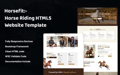 Horsefit - Horse Riding Website Template