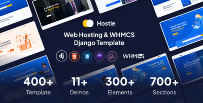 Hostie - Hosting & WHMCS Django Template
