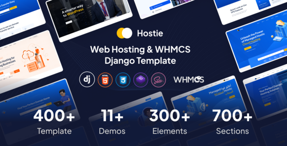Hostie - Hosting & WHMCS Django Template Hostie - Hosting & WHMCS Django Template