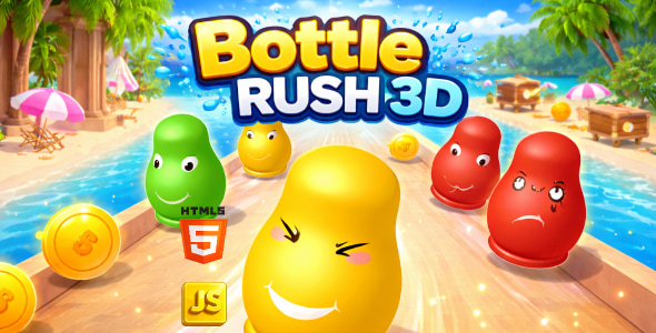 HTML5 Game : Bottle Rush 3D HTML5 Game : Bottle Rush 3D