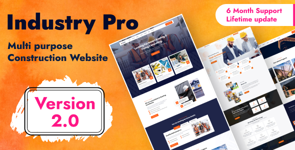 Industry PRO - Multipurpose Construction Builder and Agency Website Script Industry PRO - Multipurpose Construction Builder and Agency Website Script