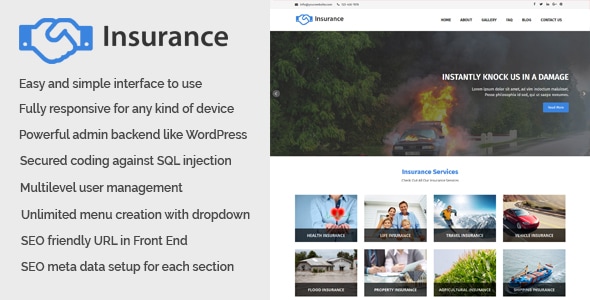 Insurance - Business and Insurance Website CMS Insurance - Business and Insurance Website CMS