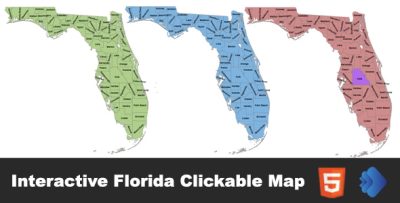 Interactive Florida Clickable MAP