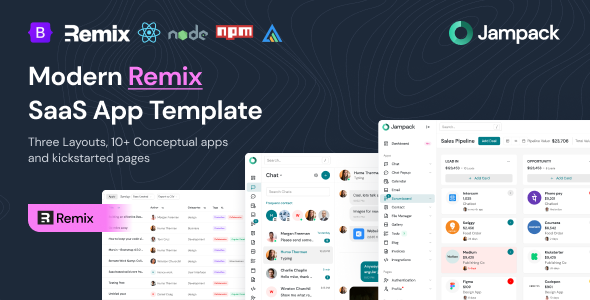 Jampack - Modern Remix SaaS App Template Jampack - Modern Remix SaaS App Template