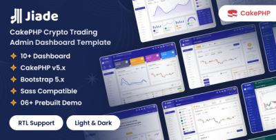 Jiade - CakePHP Crypto Trading Admin Dashboard Template