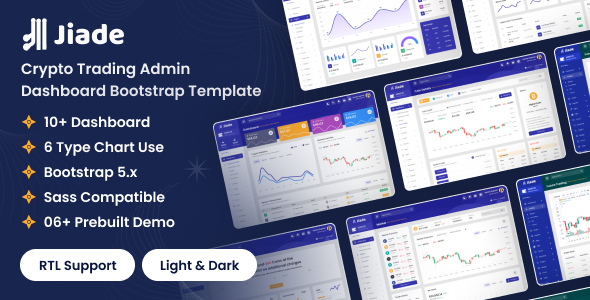 Jiade - Crypto Trading Admin Dashboard Bootstrap Template Jiade - Crypto Trading Admin Dashboard Bootstrap Template