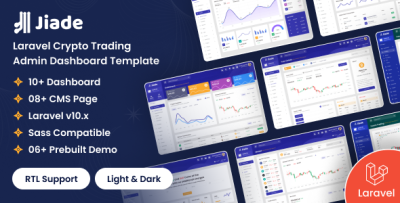 Jiade - Laravel Crypto Trading Admin Dashboard Template