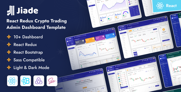 Jiade - React Redux Crypto Trading Admin Dashboard Template Jiade - React Redux Crypto Trading Admin Dashboard Template