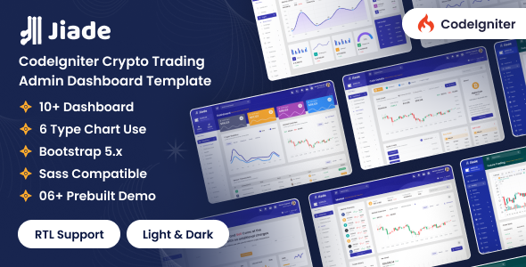 Jiade – CodeIgniter Crypto Trading Admin Dashboard Template Jiade – CodeIgniter Crypto Trading Admin Dashboard Template