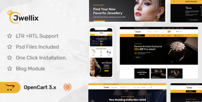 Jwellix - Jewellery Store OpenCart Theme