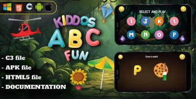 Kiddos ABC Fun - Construct 3 Kids Learning Game - HTML5