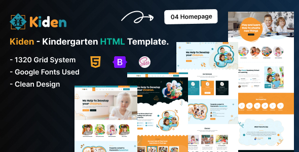 Kiden - Kids, Children, School & Kindergarten HTML Template Kiden - Kids, Children, School & Kindergarten HTML Template