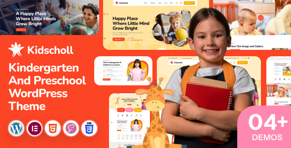 Kidscholl - Kindergarten & Preschool WordPress Theme Kidscholl - Kindergarten & Preschool WordPress Theme