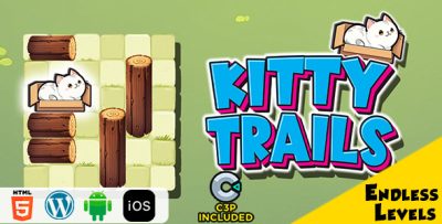 Kitty Trails HTML5 Construct 3 Game