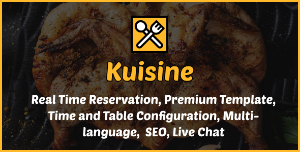 Kuisine - Restaurant Table Booking & Menu Management Kuisine - Restaurant Table Booking & Menu Management