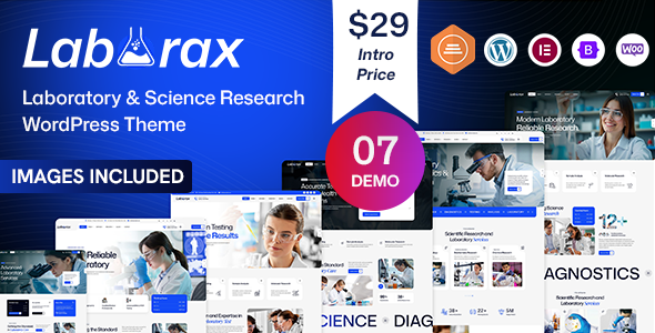 Laborax – Laboratory & Science Research WordPress Theme Laborax – Laboratory & Science Research WordPress Theme