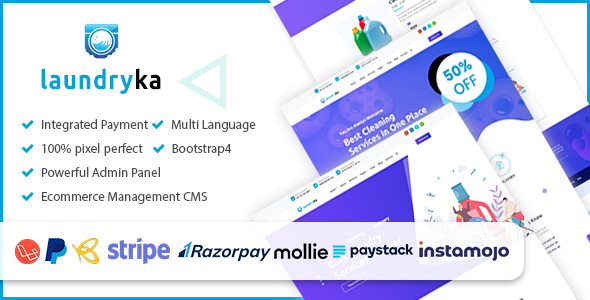 Laundryka - Multipurpose Dry Cleaning Services & Ecommerce CMS Laundryka - Multipurpose Dry Cleaning Services & Ecommerce CMS