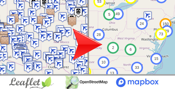 Leaflet OpenStreetMap, Multi-Purpose server side markers clustering php script v1.4 Leaflet OpenStreetMap, Multi-Purpose server side markers clustering php script v1.4