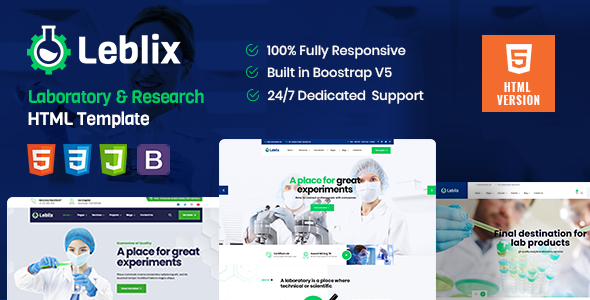 Leblix - Laboratory & Research HTML Template Leblix - Laboratory & Research HTML Template