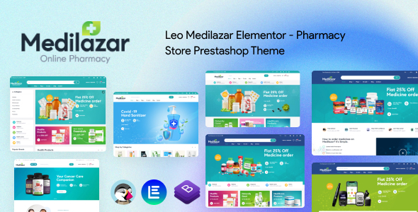 Leo Medilazar Elementor - Pharmacy Store Prestashop Theme Leo Medilazar Elementor - Pharmacy Store Prestashop Theme