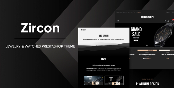 Leo Zircon - Jewelry & Watches Prestashop Theme Leo Zircon - Jewelry & Watches Prestashop Theme