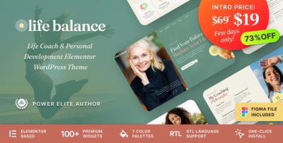 Life Balance - Personal Mentor & Lifestyle Coach WordPress Theme