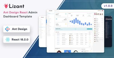 Lizant - Ant Design React Admin Dashboard Template