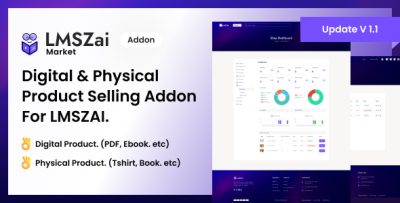 LMSzai Market - Digital & Physical Product Selling Addon For LMSZAI.