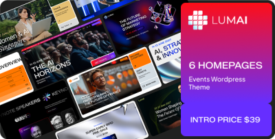 Lumai - Events & Conference WordPress Theme
