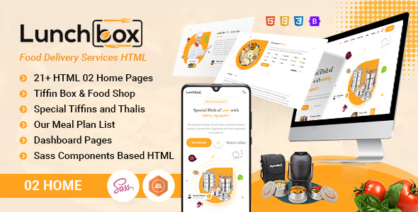 Lunch Box - Tiffin and Food Delivery HTML Template Lunch Box - Tiffin and Food Delivery HTML Template