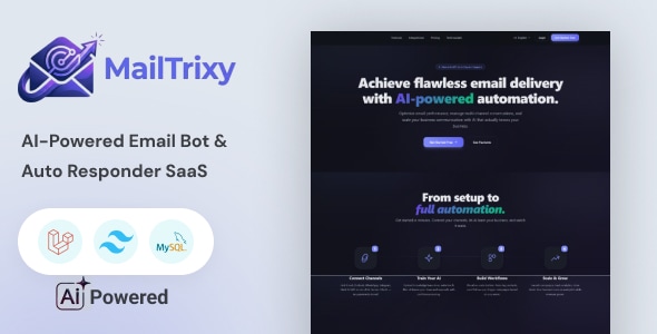 MailTrixy - AI-Powered Email Bot & Auto Responder SaaS MailTrixy - AI-Powered Email Bot & Auto Responder SaaS
