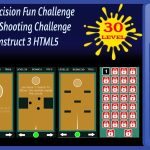 Marble Shot: Precision Fun Challenge 2D Ball Bounce Shooting Challenge 30 Levels Construct 3 HTML5