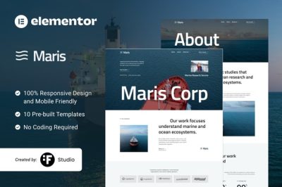 Maris - Marine Research & Ocean Science Elementor Template Kit