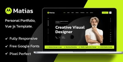 Matias - Personal Portfolio Vue Nuxt 3 Template