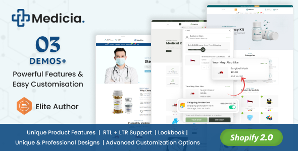 Medicia - Health and Medical Store Shopify Theme Medicia - Health and Medical Store Shopify Theme