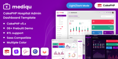 Mediqu - CakePHP Hospital Admin Dashboard Template