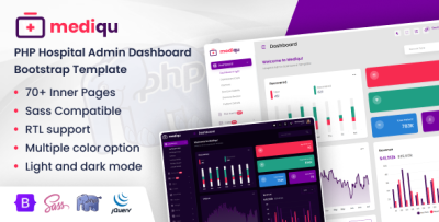 Mediqu - PHP Hospital Admin Dashboard Bootstrap Template