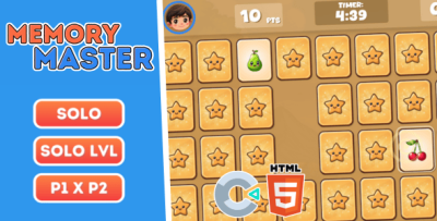 Memory Master - HTML5 Game (Source Code)