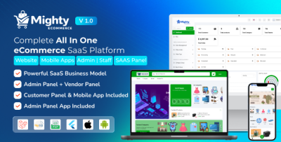Mighty eCommerce - Multi-Tenant SaaS eCommerce Builder with Subscription, POS & Inventory