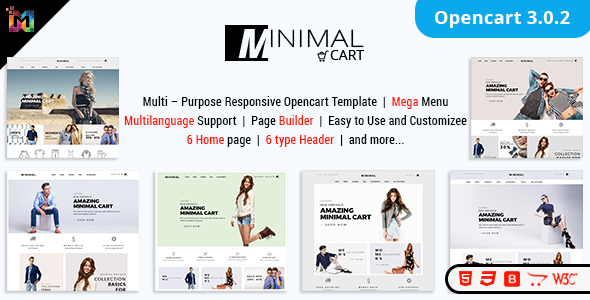 Minimal Cart - Multipurpose Responsive eCommerce OpenCart 3 Theme Minimal Cart - Multipurpose Responsive eCommerce OpenCart 3 Theme