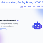Modern AI Automation, SaaS & Startup HTML Template