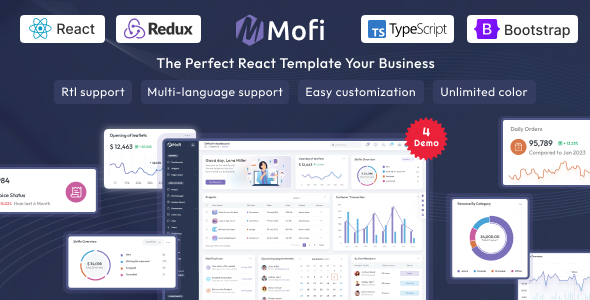 Mofi - React JS Admin Dashboard Template Mofi - React JS Admin Dashboard Template