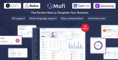 Mofi - React Nextjs Admin & Dashboard Template