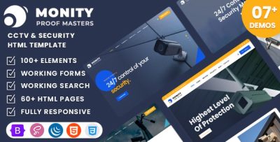 Monity - CCTV & Security HTML Template