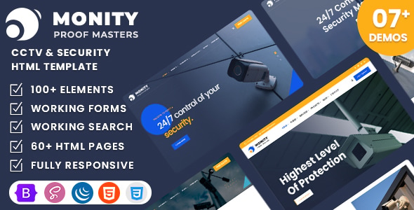 Monity - CCTV & Security HTML Template Monity - CCTV & Security HTML Template